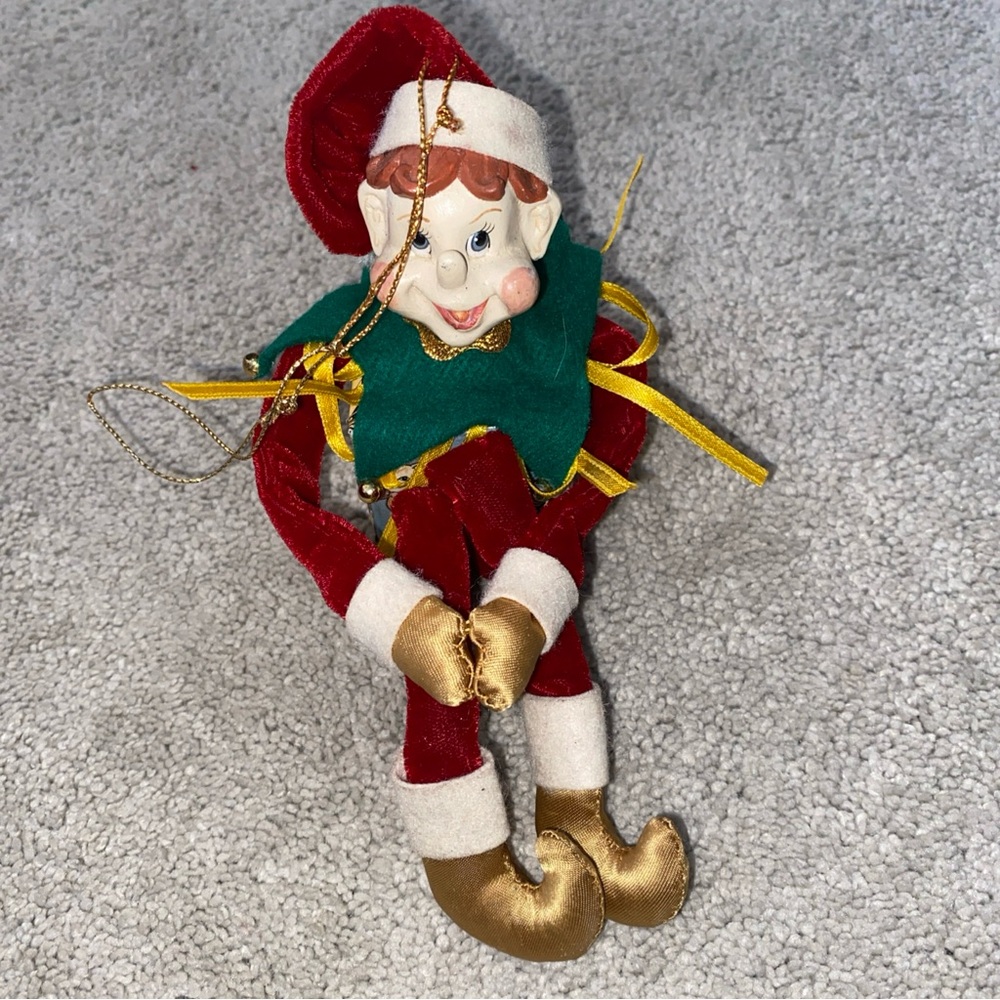 Vintage Wayne‎ Kleski Jack in the Box Christmas Elf Ornament